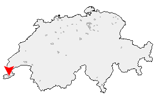 Karte von Genf