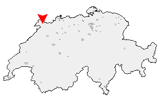 Karte von Courgenay