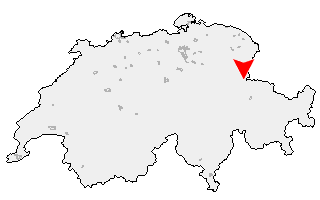 Karte von Sargans