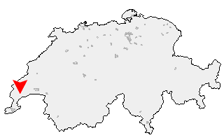 Karte von Bursins