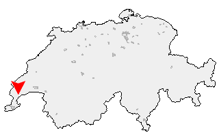 Karte von Prangins