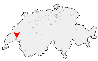 Karte von Sallaz - Vennes - Séchaud